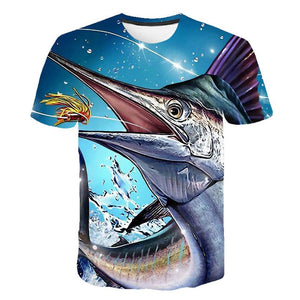 Summer Men Fishing Clothing Set Short Sleeve Fishing Round Shirt and Shorts Outdoor Leisure T-shirt Fishing Clothes Shirt Pants