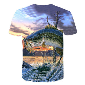 Summer Men Fishing Clothing Set Short Sleeve Fishing Round Shirt and Shorts Outdoor Leisure T-shirt Fishing Clothes Shirt Pants