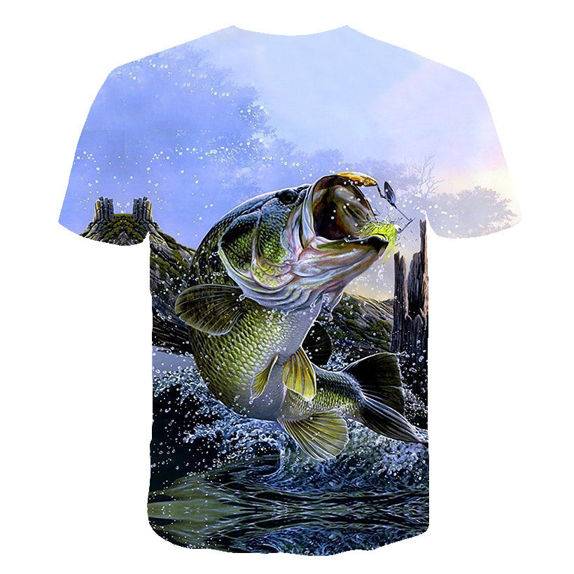 Summer Men Fishing Clothing Set Short Sleeve Fishing Round Shirt and Shorts Outdoor Leisure T-shirt Fishing Clothes Shirt Pants
