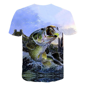 Summer Men Fishing Clothing Set Short Sleeve Fishing Round Shirt and Shorts Outdoor Leisure T-shirt Fishing Clothes Shirt Pants
