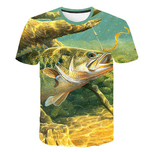 Summer Men Fishing Clothing Set Short Sleeve Fishing Round Shirt and Shorts Outdoor Leisure T-shirt Fishing Clothes Shirt Pants
