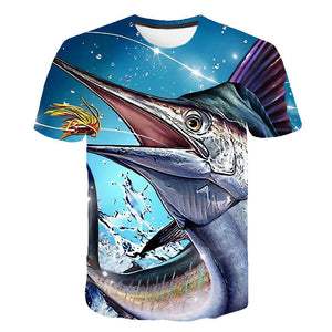 Summer Men Fishing Clothing Set Short Sleeve Fishing Round Shirt and Shorts Outdoor Leisure T-shirt Fishing Clothes Shirt Pants
