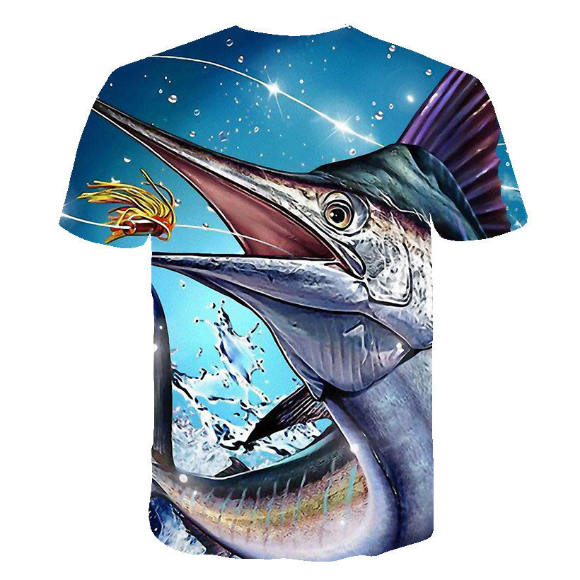 Summer Men Fishing Clothing Set Short Sleeve Fishing Round Shirt and Shorts Outdoor Leisure T-shirt Fishing Clothes Shirt Pants