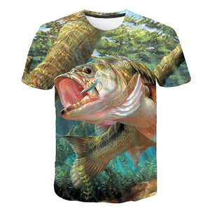 Summer Men Fishing Clothing Set Short Sleeve Fishing Round Shirt and Shorts Outdoor Leisure T-shirt Fishing Clothes Shirt Pants