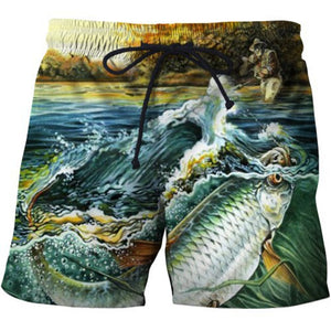 Summer Men Fishing Clothing Set Short Sleeve Fishing Round Shirt and Shorts Outdoor Leisure T-shirt Fishing Clothes Shirt Pants