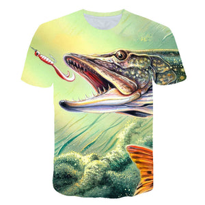 Summer Men Fishing Clothing Set Short Sleeve Fishing Round Shirt and Shorts Outdoor Leisure T-shirt Fishing Clothes Shirt Pants