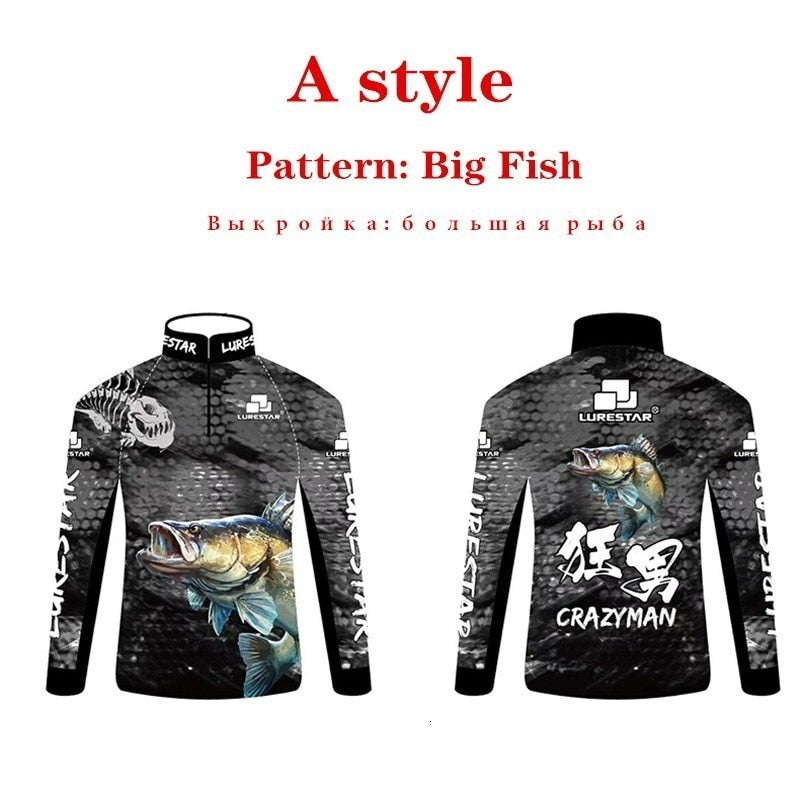 Professional Fishing Clothes Lightweight Soft Sunscreen Clothing Anti UV
