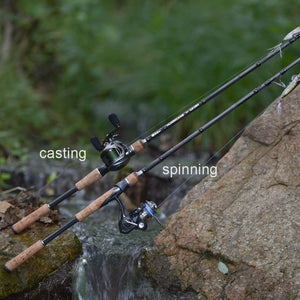 Obei HURRICANE 1.8m 2.1m 2.4m 2.7m 3 section baitcasting fishing rod travel ultra light casting spinning lure 5g-40g M/ML/MH Rod