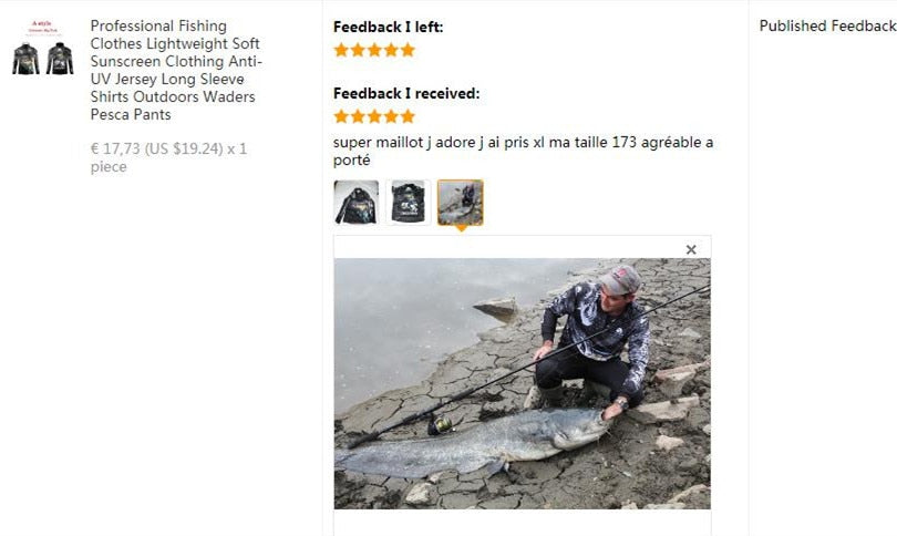 Professional Fishing Clothes Lightweight Soft Sunscreen Clothing Anti UV