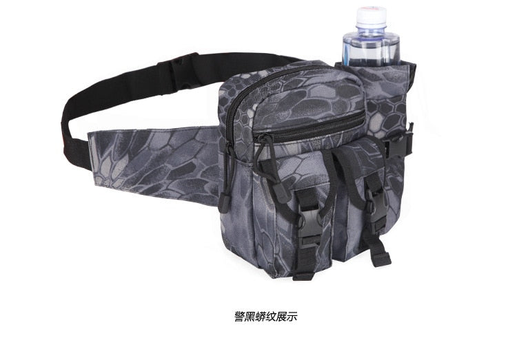 Outdoor Military Tactical Shoulder Bag Waterproof Oxford Molle Fishing Bags Hiking Pouch Kettle Bag Bolsillo Waist Pack Bag