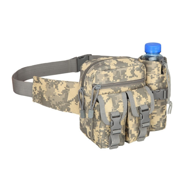 Outdoor Military Tactical Shoulder Bag Waterproof Oxford Molle Fishing Bags Hiking Pouch Kettle Bag Bolsillo Waist Pack Bag