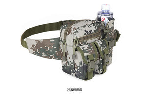 Outdoor Military Tactical Shoulder Bag Waterproof Oxford Molle Fishing Bags Hiking Pouch Kettle Bag Bolsillo Waist Pack Bag