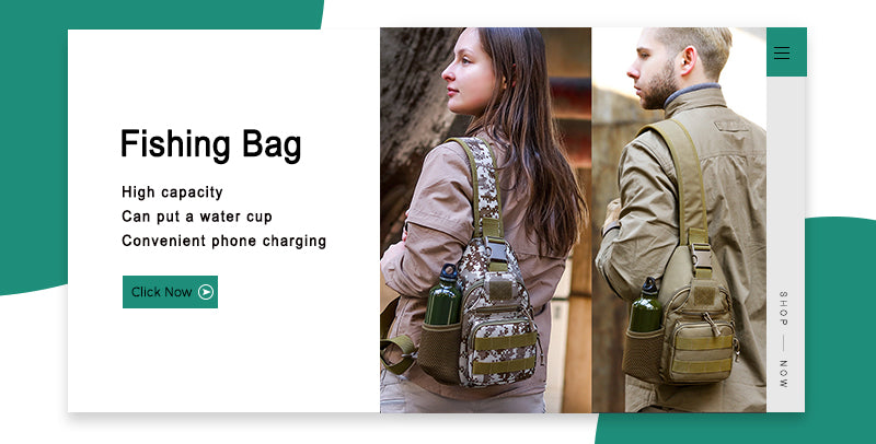 Outdoor Military Tactical Shoulder Bag Waterproof Oxford Molle Fishing Bags Hiking Pouch Kettle Bag Bolsillo Waist Pack Bag