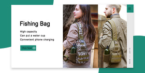 Outdoor Military Tactical Shoulder Bag Waterproof Oxford Molle Fishing Bags Hiking Pouch Kettle Bag Bolsillo Waist Pack Bag