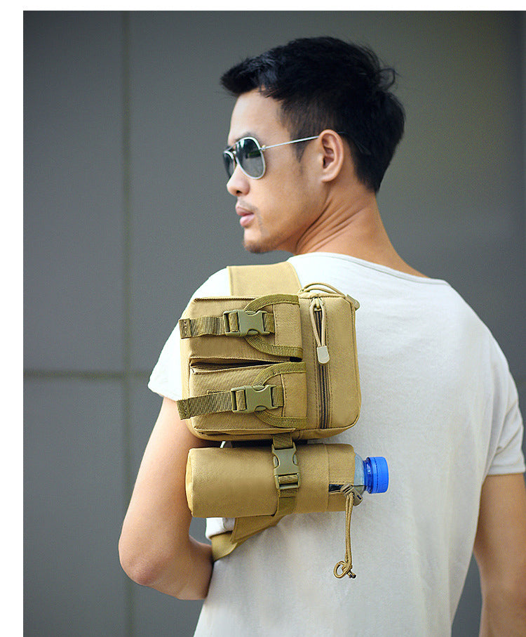 Outdoor Military Tactical Shoulder Bag Waterproof Oxford Molle Fishing Bags Hiking Pouch Kettle Bag Bolsillo Waist Pack Bag