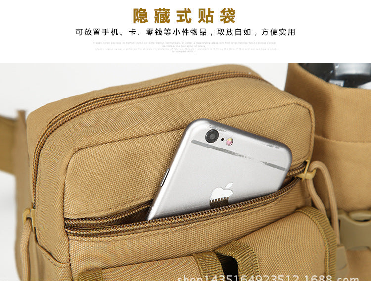 Outdoor Military Tactical Shoulder Bag Waterproof Oxford Molle Fishing Bags Hiking Pouch Kettle Bag Bolsillo Waist Pack Bag