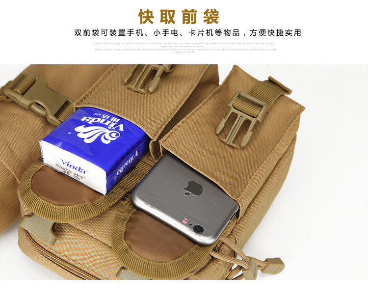 Outdoor Military Tactical Shoulder Bag Waterproof Oxford Molle Fishing Bags Hiking Pouch Kettle Bag Bolsillo Waist Pack Bag