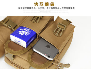 Outdoor Military Tactical Shoulder Bag Waterproof Oxford Molle Fishing Bags Hiking Pouch Kettle Bag Bolsillo Waist Pack Bag