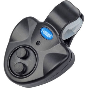 Fishing Electronic LED Light Fish Bite Sound Alarm Bell Clip on Fishing Rod Black Tackle Fishing Accessories Fishing