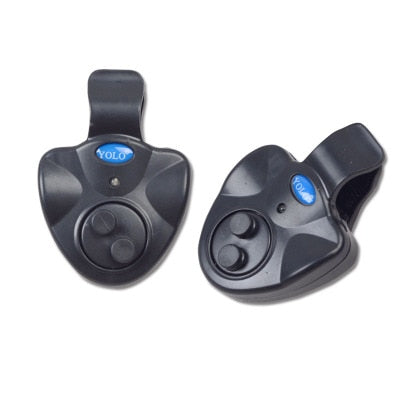 Fishing Electronic LED Light Fish Bite Sound Alarm Bell Clip on Fishing Rod Black Tackle Fishing Accessories Fishing
