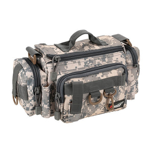 Fishing Bag Multifunctional Camouflage Fishing Tackle Bag Carp Fish Rod Waist Bag Bait Box Pouch Polyester Case Pack For Pesca