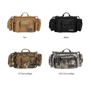 Fishing Bag Multifunctional Camouflage Fishing Tackle Bag Carp Fish Rod Waist Bag Bait Box Pouch Polyester Case Pack For Pesca