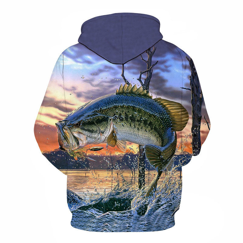 New Men 3D Fishing Clothing Autumn Winter Warm Fishing Clothing Jacket with hat Outdoor