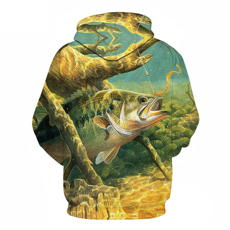 New Men 3D Fishing Clothing Autumn Winter Warm Fishing Clothing Jacket with hat Outdoor