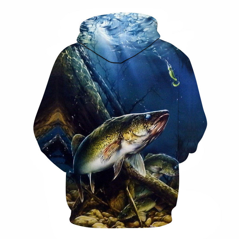 New Men 3D Fishing Clothing Autumn Winter Warm Fishing Clothing Jacket with hat Outdoor