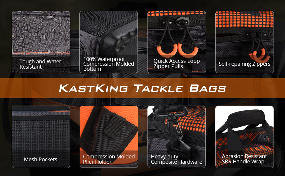 KastKing Fishing Bag Large Capacity Multifunctional Lure Fishing Tackle Pack Outdoor Waist Bags Fishing Boxes Plier Storage