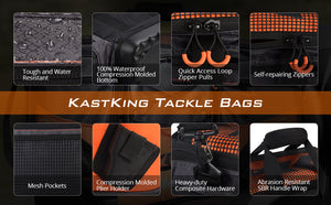 KastKing Fishing Bag Large Capacity Multifunctional Lure Fishing Tackle Pack Outdoor Waist Bags Fishing Boxes Plier Storage