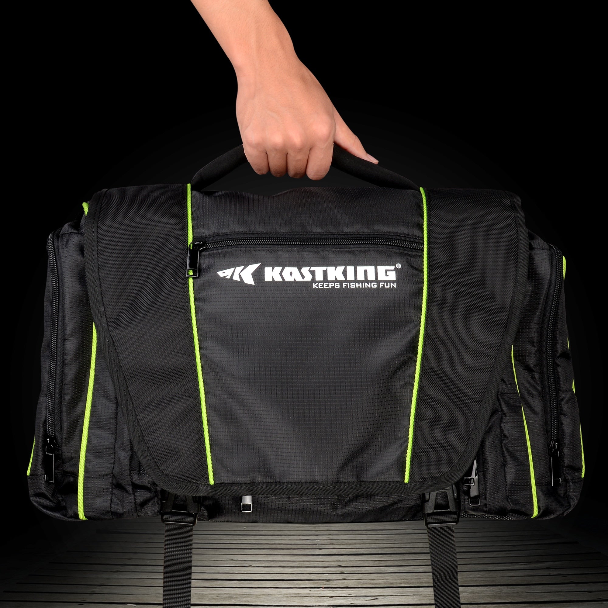 KastKing Waterproof Fishing Bag Large Capacity Multifunctional Lure Fishing Tackle Pack Outdoor Shoulder Bags