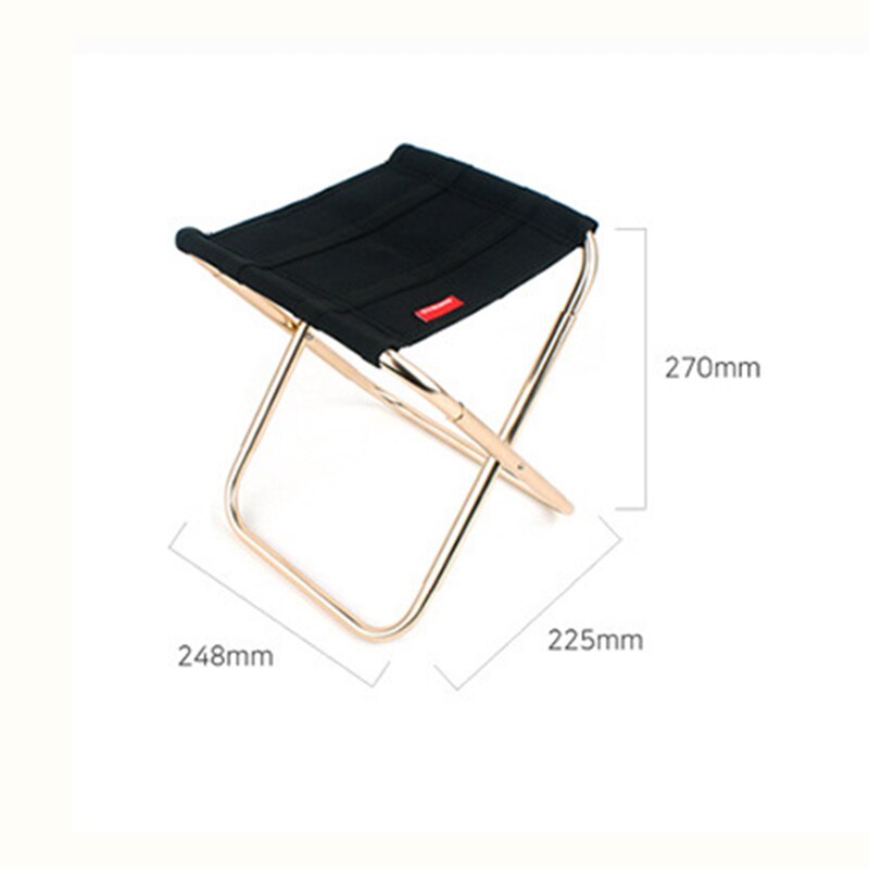 Quality Outdoor Foldable Fishing Chair Ultra Light Weight Portable Folding Camping Aluminum Alloy Picnic Fishing Chair with Bag