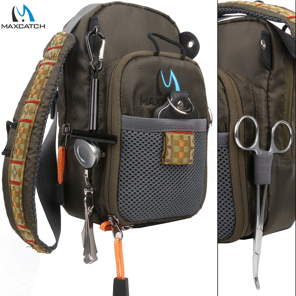 Maximumcatch Fly Fishing Bag Fishing Chest Pack Fishing Backpack With Fishing Tool Accessory