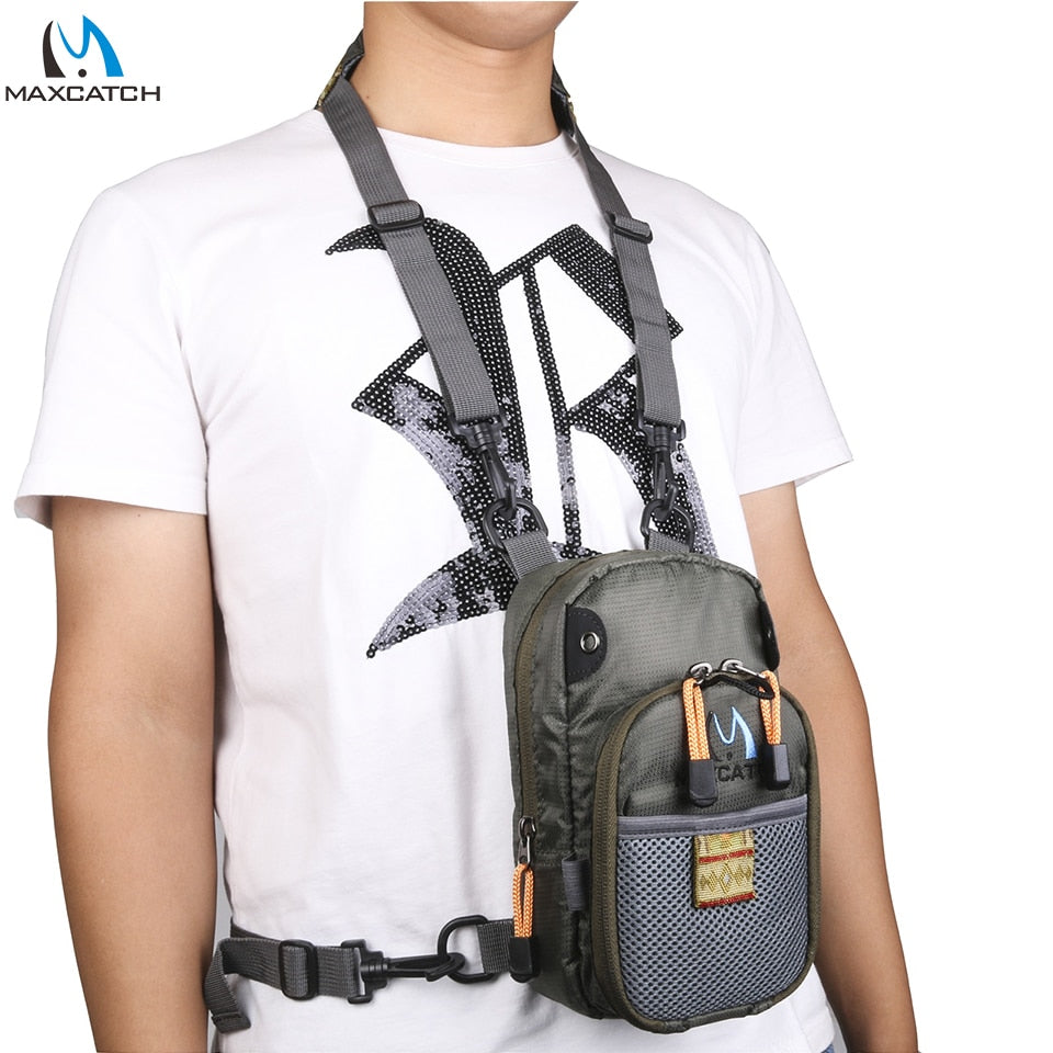Maximumcatch Fly Fishing Bag Fishing Chest Pack Fishing Backpack With Fishing Tool Accessory
