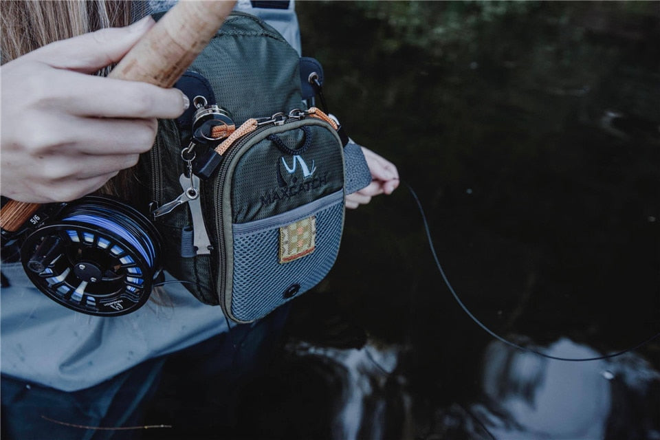 Maximumcatch Fly Fishing Bag Fishing Chest Pack Fishing Backpack With Fishing Tool Accessory