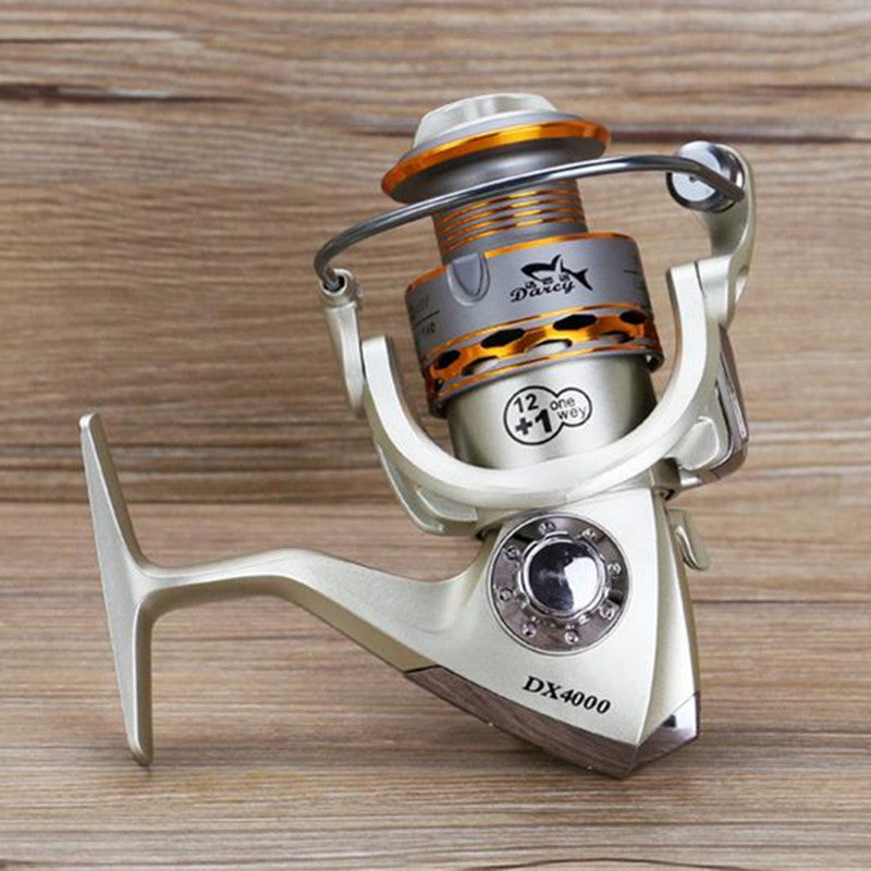 2019 New  Fishing coil Wooden handshake 12+ 1BB Spinning Fishing Reel Professional Metal Left/Right Hand  Fishing Reel Wheels