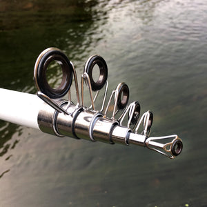 GHOTDA 2.1M -3.6M Carp Fishing Rod feeder Hard FRP Carbon Fiber Telescopic Fishing Rod fishing pole