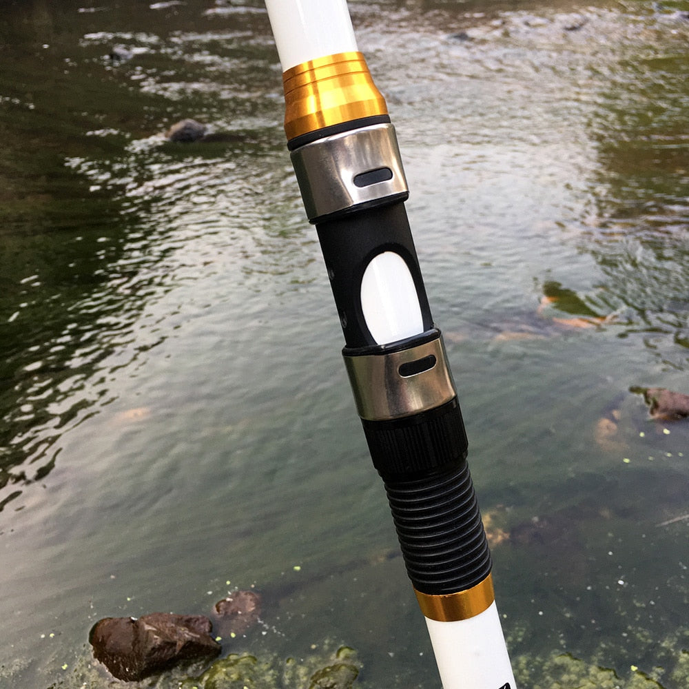 GHOTDA 2.1M -3.6M Carp Fishing Rod feeder Hard FRP Carbon Fiber Telescopic Fishing Rod fishing pole