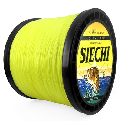 SIECHI 8 Strands 1000M 500M 300M PE Braided Fishing Line tresse peche