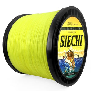 SIECHI 8 Strands 1000M 500M 300M PE Braided Fishing Line tresse peche
