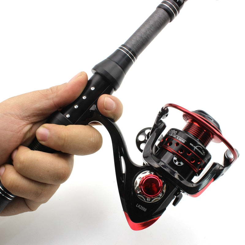 1.8m 2.1m 2.4m 2.7m 3.0m Carbon Fiber Telescopic Fishing Rod Portable Spinning Rod and Spinning Reels Multifunction set