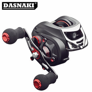 DASNAKI Baitcast reel 5.5kg Power fishing baitcasting reel Magnetic Drag 7.0:1 reels Light Carbon Body molinete de pesca