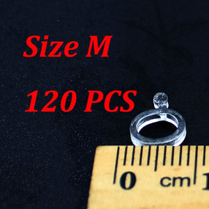 120 PCS Pellets Bait Band Rubber Bait Bander Carp Fishing Accessories Elastic Baitbands Rings For Bait Boilies Holder Tackle