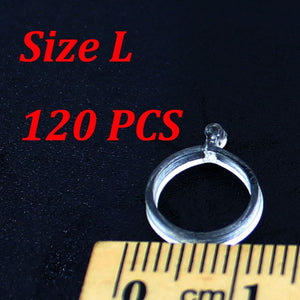 120 PCS Pellets Bait Band Rubber Bait Bander Carp Fishing Accessories Elastic Baitbands Rings For Bait Boilies Holder Tackle