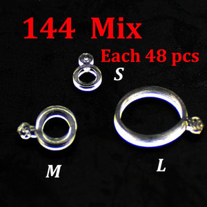 120 PCS Pellets Bait Band Rubber Bait Bander Carp Fishing Accessories Elastic Baitbands Rings For Bait Boilies Holder Tackle