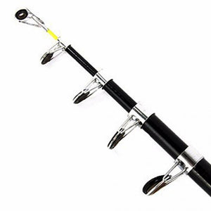 1.8M 2.1M 2.4M 2.7M 3.0M 3.6M 4.5M Portable Telescopic Fishing Rod Glass Fiber Fishing Pole Travel Sea Fishing Spinning Rod