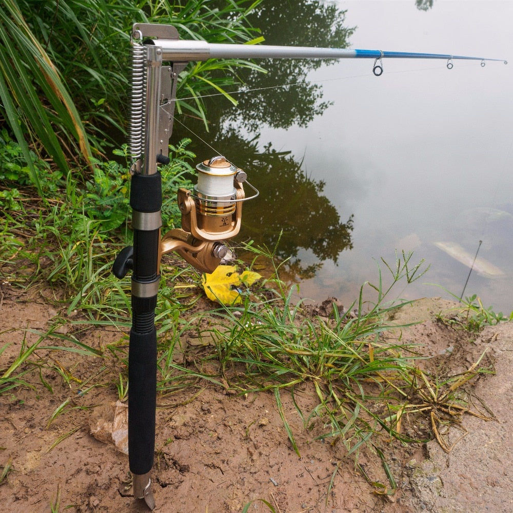 Automatic Fishing Rod High Quality Fish Pole 1.8M 2.1m 2.4m 2.7m  Sea River Lake Stainless Steel Fishing Rod spinning telescopic