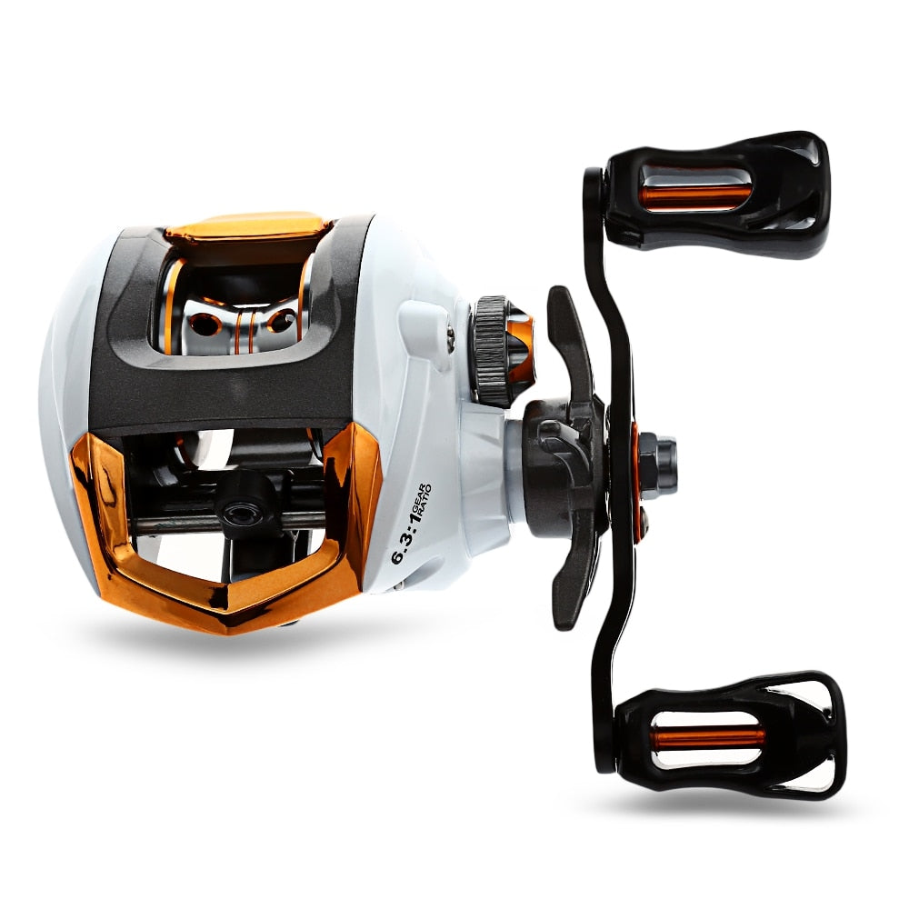 12 + 1 Bearings Waterproof Left / Right Hand Baitcasting Fishing Reel High Speed Fishing Reel with Magnetic Brake System