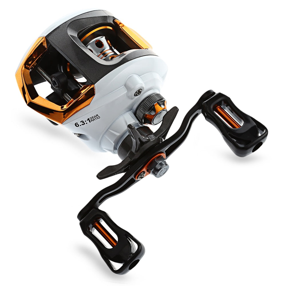 12 + 1 Bearings Waterproof Left / Right Hand Baitcasting Fishing Reel High Speed Fishing Reel with Magnetic Brake System